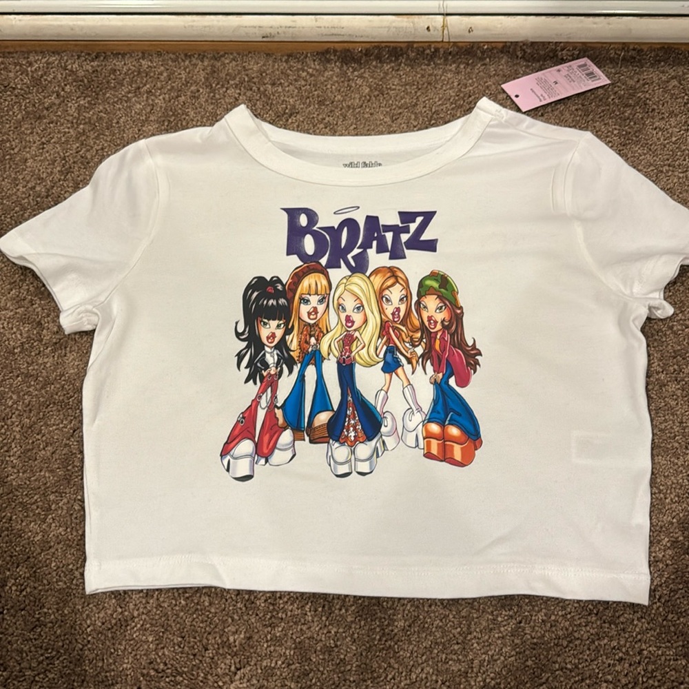 🌷Bratz Custom crop top shirt